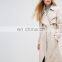 Trench Coat With Sash Belt Dust Coat Ladies Long Coat Design
