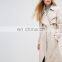 Trench Coat With Sash Belt dust coat ladies long coat design