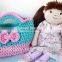 Crochet Cutie Bow Bags Crochet Little Girl Bow Purse Gift Children Christmas Ornaments