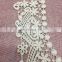 OLN15158 2017 new arrival royal style handmade crochrt neck embroidery neckline design