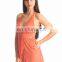 Sweet Tangerine Lacie Halter Flyaway Babydoll