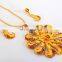 Ethnic handmade Meenakari Pendant Set -Indian Gold Plated pendant Set - Gold Plated Pendant Set - Pakistani Oversize Pendant Set