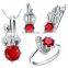 modern design for women beauty Crystal diamond necklace set