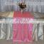 Wholesale fancy hot selling ployester satin table runner for wedding decoration