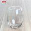 Clear single layer OEM logo 580ml egg drinking juice glass