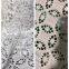 quality  pure 100% cotton fabric white lace embroidery