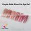 Queen Shining UV Gold Gloss Cat Eye color gel set private label cat eyes gel nail polish
