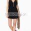 Women Clothes Fashion Black Chiffon Women Jumpsuites And Rompers