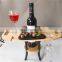 New  creative multi-functional wooden wine rack outdoor dining wine table for picnic