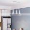 Nordic Simple Transparent Hanging Lamp New Rectangular Crystal Glass Decorative Chandelier Lamp