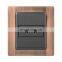Universal 2 pin Wall Socket Zinc Alloy Panel Copper Wire Drawing 86*86mm Socketes and Switches Electrical 16A