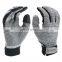 Anti slip construction grey new microfiber mechanic work gloves
