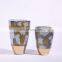 Luxury Weaving Gold Shinning Ceramic Florero Vase for Bedroom Decoration