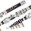 1,5 м 1,8 м 2,1 м 2,4 м мини Carbon Spinning Rod Лучок для рыбалки с рукояткой и катушкой из алюминиевого сплава, антиперекручивающий телескопический рыболовный удочерный ствол