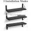 Rustic Floating Shelves Decorative Wall Shelves Set of 3 Wall Mounted Wood Shelves