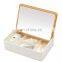 New Personal Standing Mirror Modern Makeup Bamboo Mirror with Storage Compartment