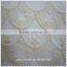 Crescent Pattern Organza Embroidered Fabric