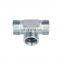 3/8 Stainless Steel Tube fitting 304/ 316 Equal Union Tee 3 way tube connector