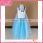 Movie formal dress and snowflake fabric for elsa to baby girl