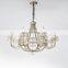custom made brass or copper pendant lamp hand-made chandelier in lost-wax with french style of classic light