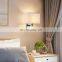 New design simple electroplating CHROME SILVER led lighting with USB interface Night light for House Hotel Interior wall lamp