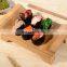 Hot selling Japanese wood/bamboo sushi serving tray container sushi tray