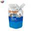 Custom printing spout pouch aluminum foil empty ink print plastic bag