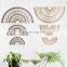 Hot Sale Art Decoration Seagrass Woven Fan Wall Decor with Metal Frame Set of 3 Cheap Wholesale