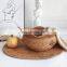 Hot Sale Rattan Weave Round Storage Basket,Creative Handcrafted Wicker Bowl Basket Handmade basket Vietnam Supplier