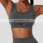 Wide Shoulder Straps Sexy Sports Bras Wholesale Backless Four Way Stretch Yoga Tops