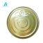 customized 214# 70mm TFS easy open cover tinplate metal cap easy open can lid
