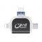 OTG Card Reader SD TF USB C to Micro USB Multi Card readers 4in1 Type-C Flash Drive R015 For Iphone 7 8 11 12 13 X XR MAX