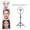 Kytuwy LED Selfie Stick Ring Fill Light 12inch Dimmable Camera Phone Lamp With Stand Tripod Ringlight 12 inch 12-inch