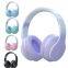 Unidad de altavoz grande de 40 mm, auriculares estéreo con micrófono Bluetooth coloridos, con cancelación de ruido supraurales