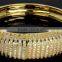 Featured Brand Jewelry Top Quality 18K Gold Jewelry Women Wedding Brass Bangle