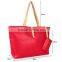 2015 new model lady handbag pu lady bag fashion red bag