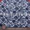 Chinese Factory Custom Pattern Deep Blue Water Soluble Lace for Lady Dress