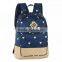 Ladies fashion pretty girls backpack funny school backpacks