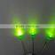 ultra bright 3mm green led lamp