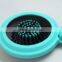 Manufacture Pocket Foldable Hair Brush With Mirror , Plastic Mirror