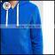 Mens Wholesale Custom Bule Polar Zip Fleece Up Hoodies Jacket