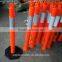 Hi Vis Reflective T Top Bollard 1100mm high with 6kgs Rubber Base