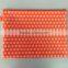 A4 colorful dot design custom plastic PVC pencil bag for school&office