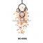 Chinese Latest Design Handmade Brown Feathers Wall Hanging Decoration Beautiful Fashion Dream Catcher With 5 Circles