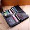 Black Leather wallet Man Busness Wallet Multi Credit card Bag Stock