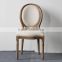 Louis XV French style antique classic oval back wooden chair