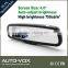 4'' car mirror reversing mirror monitors with 2 temperatures sensors and compass