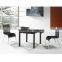 2015 TOP black tempered fancy glass coffee table