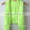 ss lastest girls'tail denim vest,waistcoat with shinning chain fly,made in china