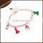 Wholesale fashion lovely charm Christmas gift bracelet/